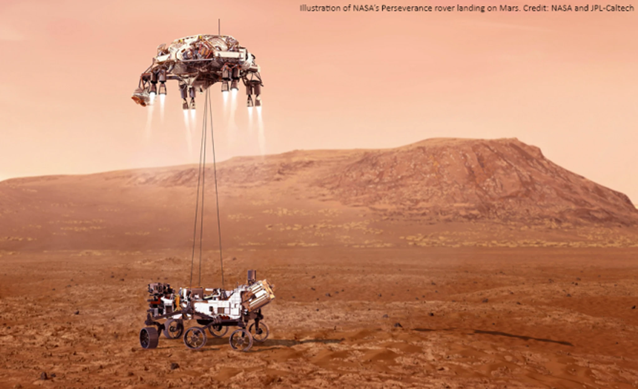 NASA's Perseverance Rover Landing on Mars