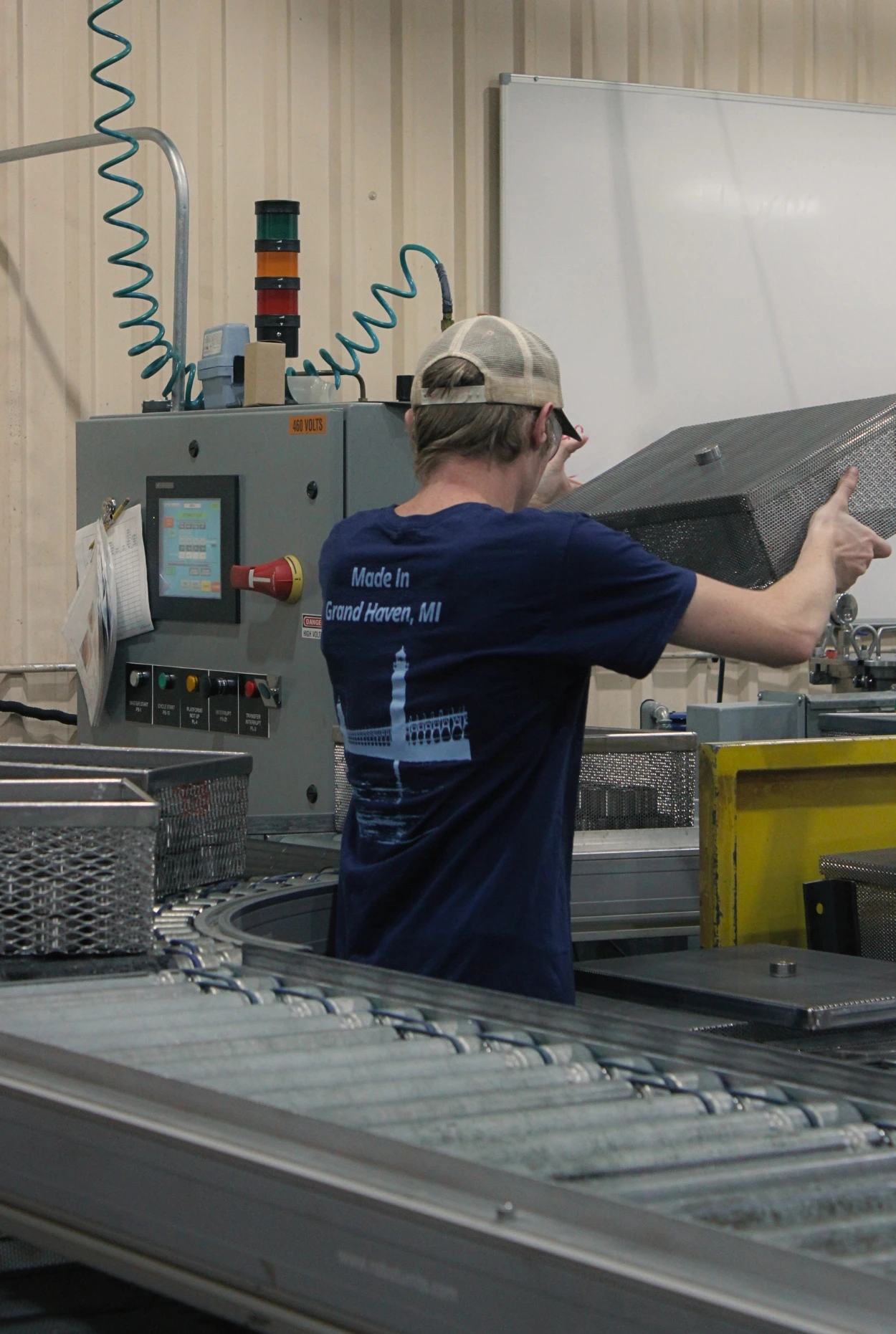Carter Bearings Employee Working on Shop Floor
