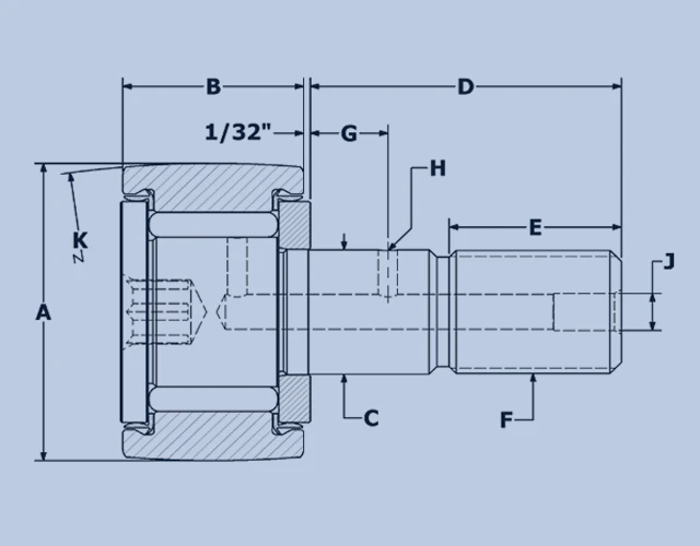 CAD Drawing for Xtenda Bearings