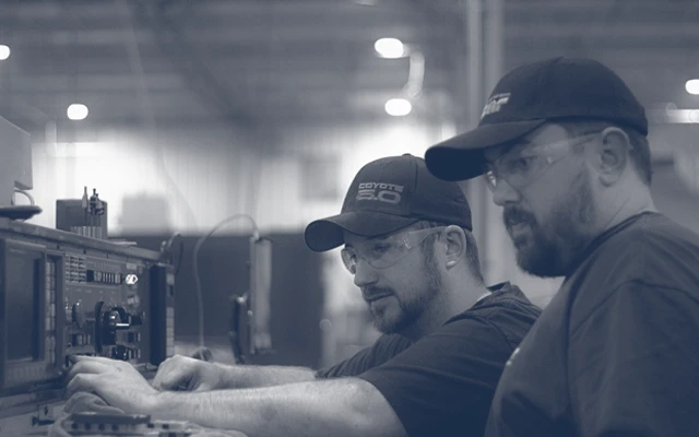 Carter Bearings Employee Working on Machine