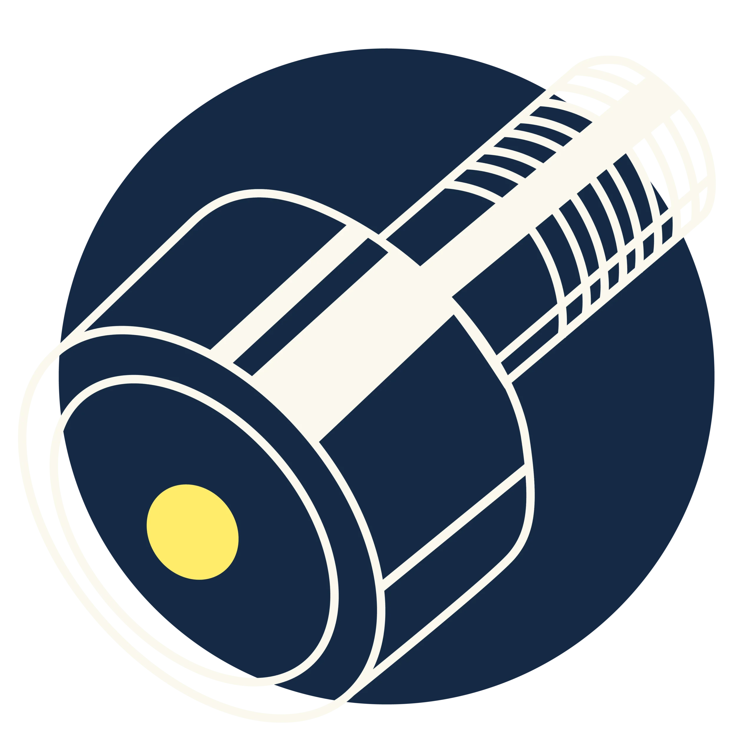 Bearing Products Icon in blue with yellow accents